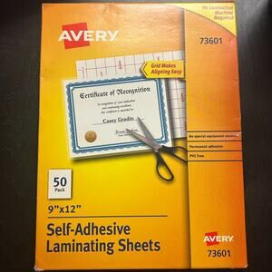 Avery 73601 Clear Laminating Sheets 48/50 2 Missing